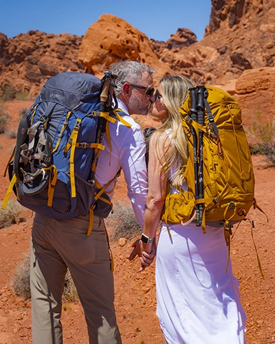 Desert landscape portrait session