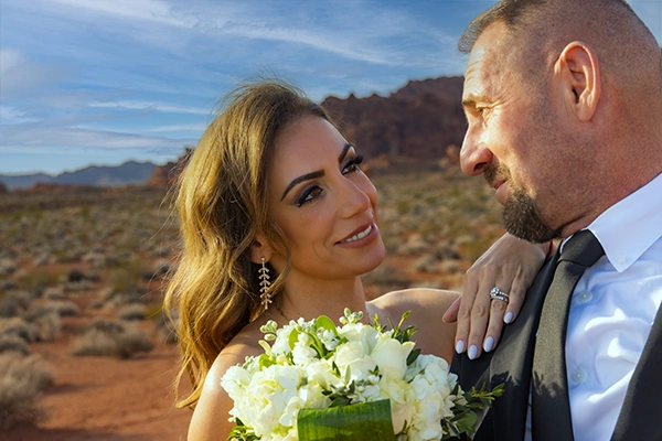 Wedding ceremony at Valley of Fire